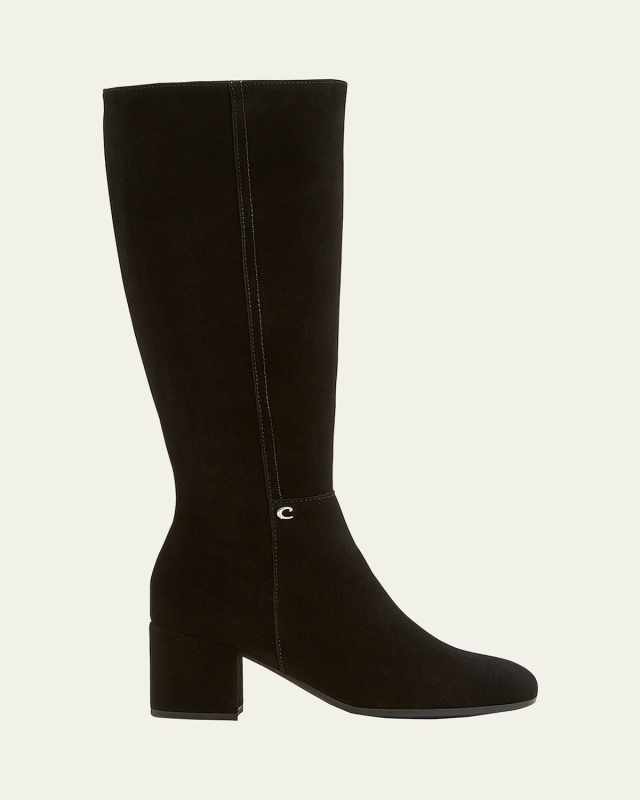 Jemma Suede Knee-High Boots